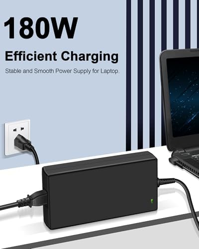Ultimate 180 W AC Charger for Acer Nitro 5 & Predator Helios 300 – Superior Charging Efficiency, Exceptional Compatibility & Advanced Safety Features for Uninterrupted Gaming Performance