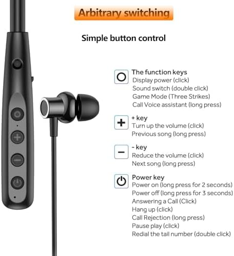 Unleash Your Workout Potential with Y10 Neckband Bluetooth Earbuds: 100-Hour Playtime, Waterproof Design, and Advanced Noise-Canceling Technology for Ultimate Comfort and Focus During Exercise – Ergonomically Crafted with Integrated Mic for Effortless Connectivity and Unmatched Sound Quality