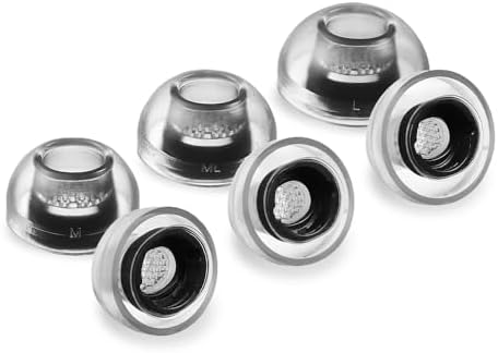 Advanced Silicone Ear Tips for Galaxy Buds 3 Pro – AZLA Sedna Earfit Crystal (Clear Pearl, SMAPP-Certified) – Superior Comfort & Acoustic Isolation – 3 Sizes (Small, Medium, Large) – Essential Samsung Galaxy Buds Pro 3 Accessories – Transform Your Audio Experience with Premium Noise-Cancelling Earbud Tips – Ideal for Extended Wear and Active Lifestyles