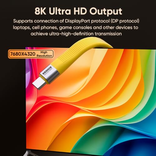 USB 4.0 Date Cable Portable Keychain 0.42ft, 240W 5A Fast Charging USB C Cable, 40Gbps Data Transfer, 8K 60Hz Video Display for iPhone 16 15 Pro Max, iPad, Thunderbolt 4/3, Hub, External SSD (Black) – Enhanced Compatibility and Speed