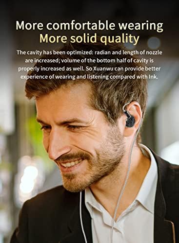 Unleash Your Sound with KBEAR Xuanwu In-Ear Monitors: Premium Audiophile Earphones Featuring Metal Cavity Design, Detachable 2-Pin OFC Silver-Plated Cable – Ideal for Musicians and Singers Seeking Exceptional Audio Performance (Gunmetal Finish, No Mic)