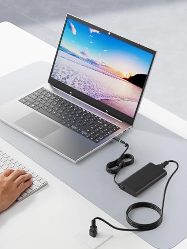 High-Power 100 W USB-C Laptop Charger for Dell Models – Fast Charging AC Adapter with Enhanced Compatibility for Latitude, Inspiron, and Precision Series – Eco-Friendly TPE Cable, Multiple Safety Protections, and Convenient Cable Management – Ideal Travel Companion for Home and Office Use