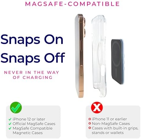 Revolutionary Magnetic Suction Phone Mount for Seamless Content Creation and Fitness | The Clingy Thingy – Mag Safe Compatible Holder for i Phone 16/15/14/13/12 in Elegant White/Green – Experience Unmatched Hands-Free Versatility with Superior Grip and Ultra-Portable Design