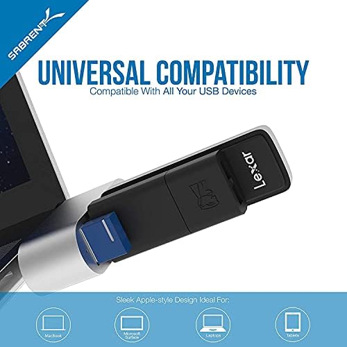 SABRENT Ultra-Compact 3-Port Aluminum USB 3.0 Hub with 90°/180° Rotatable Design – High-Speed Data Transfer & Ultimate Versatility for Effortless Connectivity on the Go
