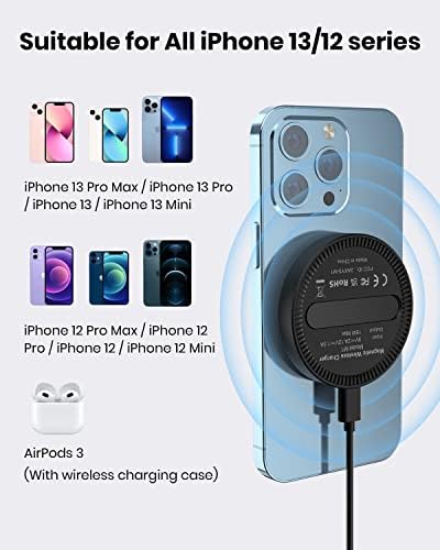 3-in-1 Wireless Charging Station for Apple Devices – Fast Charging Dock for i Phone 15/14/13/12 Pro Max, Apple Watch Series 8/7/SE/6/5/4/3/2, and Samsung Phones – Sleek Multi-Device Charger with Enhanced Safety Features and Compact Design