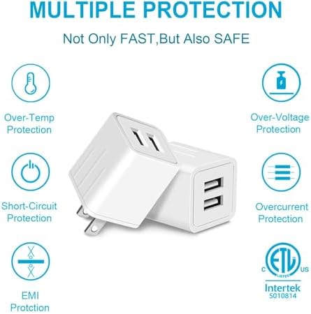 Compact USB Wall Charger – Universal 5 W Power Adapter for i Phone, Galaxy, LG, HTC, and More – Travel-Friendly Plug Cube for Fast & Safe Charging – Perfect for Home or On-the-Go Use – Enhanced Device Compatibility & Durability