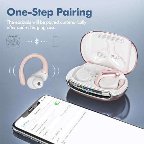 Unleash the Power of Sound with Next-Gen Bluetooth 5.3 Wireless Earbuds – Immerse Yourself in Hi-Fi Stereo Experience, 80-Hour Playtime with Innovative Dual LED Charging Case, Engineered for IPX7 Waterproof Resilience – Seamlessly Compatible with Android & i OS Devices for Ultimate Connectivity and Comfort