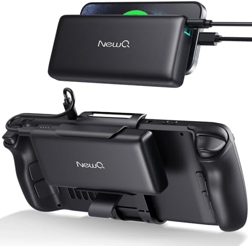 NEWQ 20000 m Ah Portable Power Bank – 65 W PD 3.0 Fast Charger with Dual USB Ports for Seamless Device Compatibility – Ideal for Gaming Consoles like Steam Deck & Switch, Laptops including Mac Book, Dell, Lenovo, & Asus – Compact, Lightweight Design for On-the-Go Charging