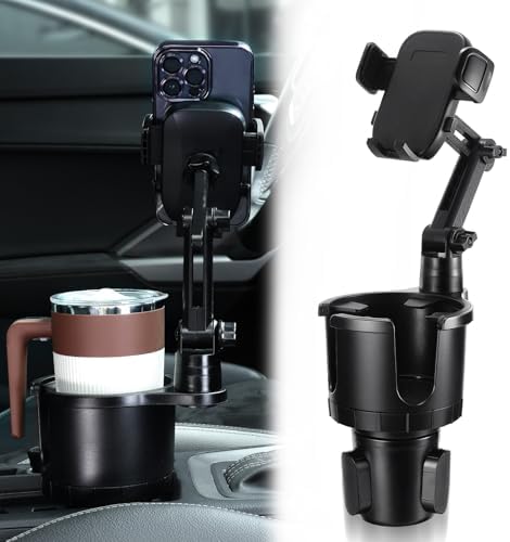 Revolutionary 2-in-1 Car Phone Holder with 360° Rotating Arm for Enhanced Accessibility – Compatible with 4-7 Inch Smartphones for Optimal Hands-Free Navigation and Safety While Driving
