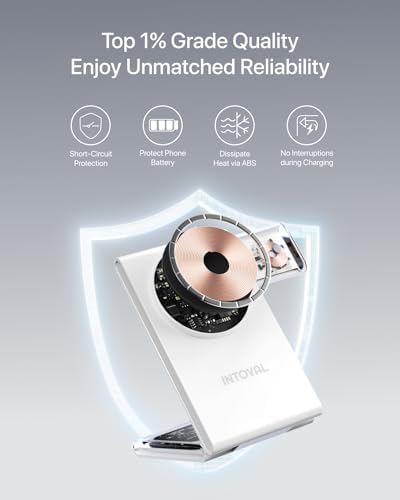 Intoval 3-in-1 Magnetic Charging Station: Ultimate Foldable Dock for Fast Charging of i Phone 12-16 (Plus/Pro/Pro Max), Apple Watch, and Air Pods – Sleek Travel Accessory with Enhanced Mag Safe Compatibility and Trio Magnetic Stand for Organized Power Solutions at Home or On-the-Go