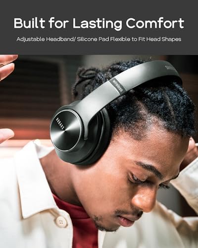 Transform Your Listening Journey with DOQAUS Over-Ear Bluetooth Headphones: 90-Hour Playtime, Tailored EQ Settings, and Superior Noise Cancellation for Unmatched Comfort and Audio Clarity in Music and Calls