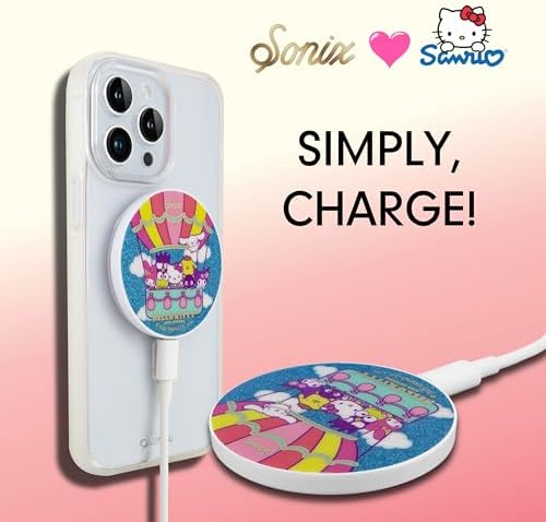 Sonix x Sanrio Hello Kitty & Care Bears Magnetic Mag Safe Charger for i Phone 12-16 Series | 6.5 ft USB-C Fast Wireless Charging Cable | Stylish, Playful, and Efficient Power Solution for Your Device