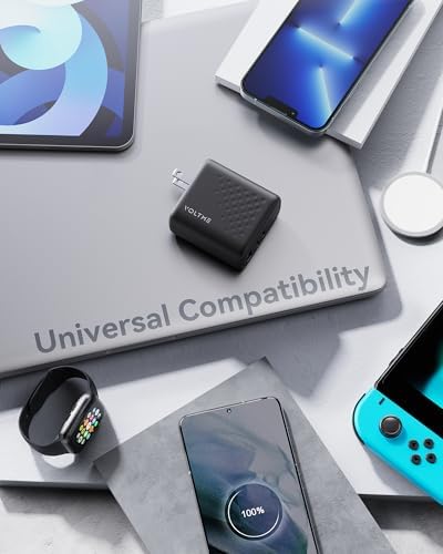 Ultra-Fast 67 W VOLTME USB C Charger – Compact 3-Port Ga N Power Adapter for Mac Book Pro/Air, i Phone 15/16, i Pad Pro, Galaxy S24 – Advanced PD Technology for Rapid Device Charging and Ultimate Portability