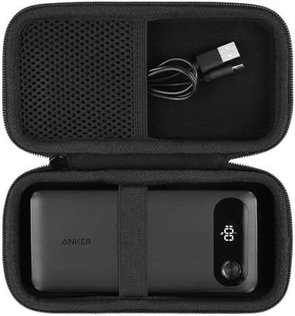 Khanka Premium Hard Travel Case for Anker 20,000 m Ah Power Bank – Ultimate Protection & Stylish Convenience for Portable Charger Accessories – Shockproof Design with Secure Zippered Closure – Perfect for Travel, Commuting & Everyday Use