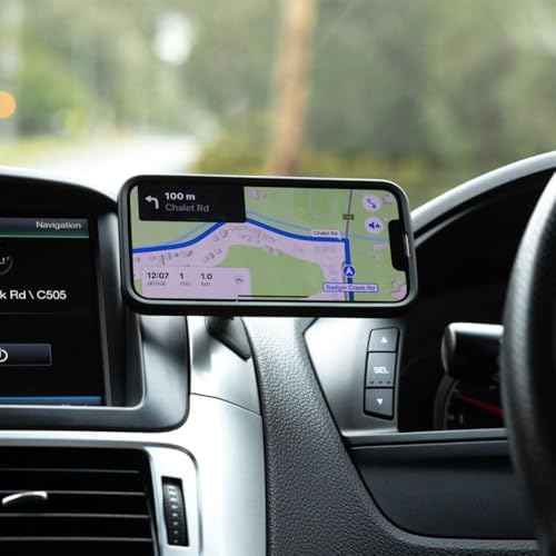 Experience Ultimate Stability with the Quad Lock Suction Car Phone Holder – Precision Engineered for i Phone, Galaxy, Pixel, and Universal Adapters – Effortless Hands-Free Navigation and 360-Degree Viewing Flexibility – Sleek Dashboard and Windshield Mount for Enhanced Driving Safety and Convenience