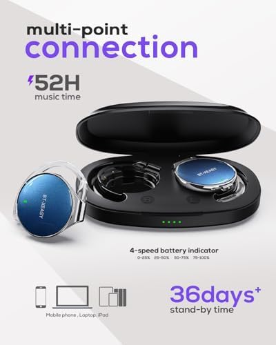 Elevate Your Audio Adventure with MICOOL On Ear Bluetooth Headphones – Sport-Ready Noise Cancelling Headset Featuring Four Microphones, Ultra-Lightweight Clip-On Comfort, and All-Day Battery Life for Dynamic Lifestyles – Perfect for Fitness, Commuting, and Everyday Use