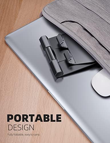 Lamicall     Adjustable Cell Phone Stand Desk – Foldable Desktop Phone Holder, Cradle, Dock, Compatible with iPhone 15 14, Plus, Pro, Pro Max, 13 12 X XS,4-11” Phone Sliver – Enhanced Compatibility and Speed