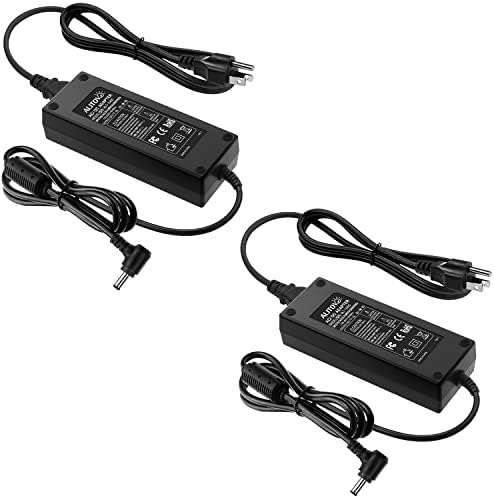 Universal 24 V AC/DC Power Supply Adapter – 5 A Transformer for LED Strips, CCTV Cameras & Printers – Versatile Compatibility with Interchangeable Tips (5.5 x2.5 mm/2.1 mm) – Efficient 100-240 V Input for Optimal Device Performance – Reliable Safety Features & Compact Design for Home or Professional Use