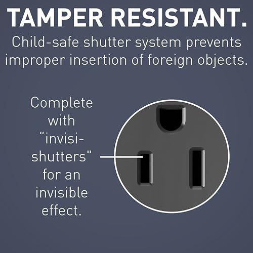 Elevate Your Charging Experience with the Legrand Radiant 15 Amp Tamper-Resistant Duplex Outlet Featuring a 3.1 A USB Charger – Stylish Black Receptacle for Seamless Device Powering and Enhanced Child Safety in Contemporary Settings