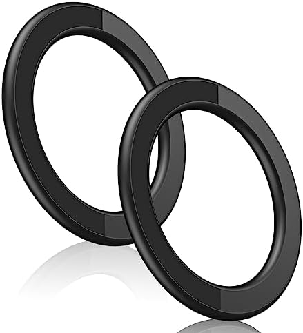 Magnetic Phone Ring Holder for i Phone 12, 13, 14 – Stylish Magnetic Car Stand & Wall Mount for Mag Safe Cases – Dual-Pack White Accessory for Ultimate Convenience and Hands-Free Use