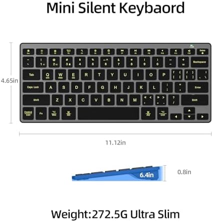 Experience Ultimate Comfort with the BFRIENDit Ultra-Quiet Wireless Keyboard – Sleek 2.4 GHz Connection for Mac & Windows, Slim Chocolate Key Design for Effortless Typing and Enhanced Productivity, Perfect for Home, Office, and Smart TV Use – Effortless Connectivity Meets Stylish Functionality