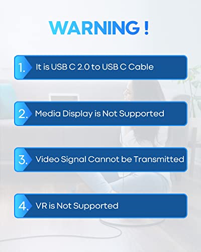 Ultra-Durable 16 ft USB C to USB C Cable – High-Speed PD Charging Cord with Braided Design, Ideal for Samsung Galaxy S21, Pixel, i Pad Pro 2020 & More – Unmatched Length for Ultimate Convenience and Performance