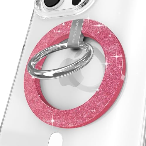 Transform Your i Phone 16, 15, 14, 13, 12 with VELVET CAVIAR’s Amethyst Purple Leopard Mag Safe-Compatible Grip – Stylish Magnetic Ring Holder & Adjustable Stand for Effortless Hands-Free Viewing, Secure Texting, and Enhanced Usability – Elevate Your Mobile Experience with Durable, Lightweight, and Customizable Accessory
