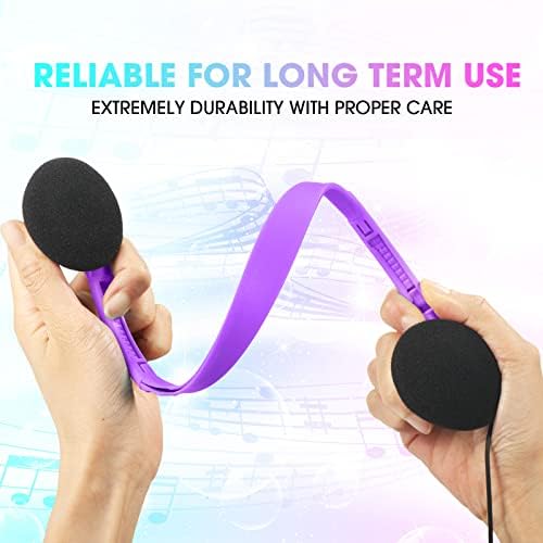 Chumia 30 Pack Adjustable On-Ear Headphones – Premium Bulk Audio Solution with 3.5 mm Compatibility for Students and Adults – Ideal for Classroom, Library, Museum, and Travel Use – 10 Eye-Catching Colors for Ultimate Comfort and Style