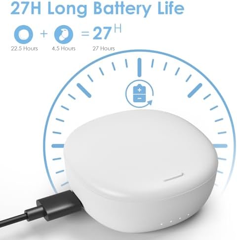 Bluetooth 5.3 Wireless Sleep Earbuds for Side Sleepers – Comfortable Noise Blocking Headphones with Mic for Work, Relaxation & Sports – Enhanced Connectivity, Invisible Design, Perfect for Nighttime Tranquility and Daily Use