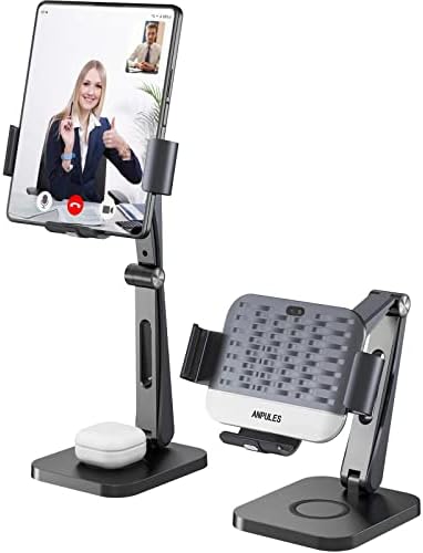 ANPULES 2-in-1 Wireless Charging Stand for Samsung Galaxy Z Fold Series and Buds – Fast Charging Dock with 3 Coils for Enhanced Compatibility and Efficiency, Sleek Design for Tidy Spaces, Non-Slip Surface for Secure Charging
