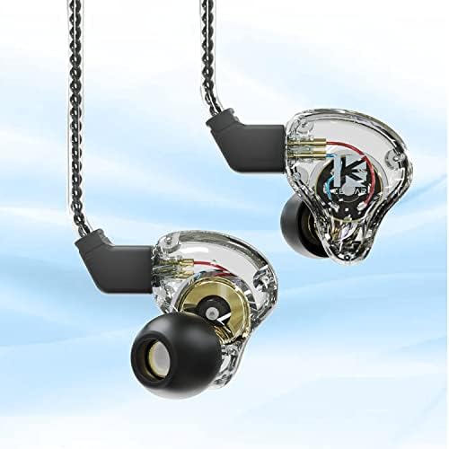 YINYOO KBEAR KS1 Wired In-Ear Monitors – Premium High-Resolution Noise-Canceling Earbuds for Musicians and Audiophiles – Unmatched Bass Performance and Crystal Clear Audio – Ergonomically Designed for Comfort and Wide Device Compatibility – Ideal for Live Performances and Everyday Listening