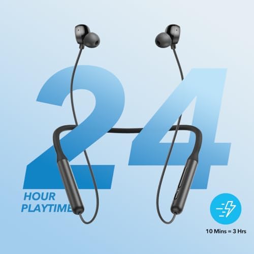 Experience Superior Sound with Soundcore by Anker Life U2 i Wireless Neckband Headphones – 10 mm Drivers, Bass Up Technology, 24-Hour Playtime, AI-Enhanced Call Clarity, Lightweight & Foldable, IPX5 Water-Resistant, Secure Fit, and Bluetooth 5 for Fast Connectivity