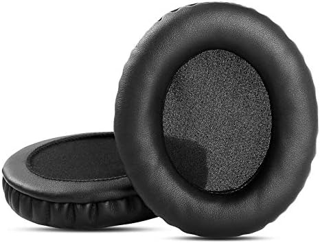 Upgrade Your Comfort: YDYBZB BKM200 Protein Leather Ear Pads for Makemate Wireless TV Headphones – Premium Replacement Cushions for Enhanced Sound Quality and Ergonomic Fit in Sleek Black