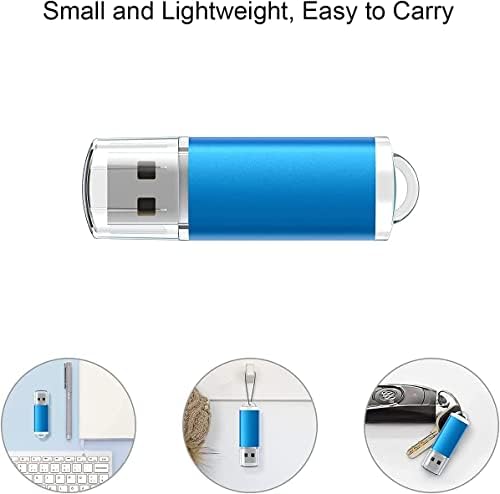 K&ZZ 5 Pack Multicolored 64 GB USB Flash Drives – High-Speed USB 2.0 Thumb Drives for Seamless Data Storage and Transfer – Ideal Portable Jump Drives for PC and Laptop Users – Vibrant and Durable Memory Stick Set for Effortless File Management