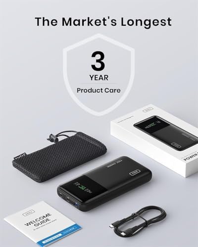 Experience Uninterrupted Power with INIU 140 W High-Capacity 27000 m Ah Portable Charger – Fast Charging USB-C Power Bank for Laptops, Tablets, and Phones with Digital Display – Perfect Travel Companion for i Phone 16, i Pad, Mac Book, and More