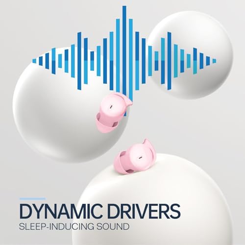 Ergonomic Bluetooth 5.3 Invisible Sleep Earbuds for Side Sleepers – Experience Luxurious Comfort and Superior Noise-Cancellation in Elegant Pink – Perfectly Designed for Deep Sleep, Hiking, and Active Lifestyles – Embrace Seamless Wireless Connectivity and Exceptional Sound Isolation for Uninterrupted Rest and Relaxation