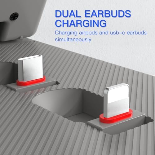 MSTJRY 4-in-1 Fast Charging Station for Apple Devices – Foldable 25 W PD Charger for i Phone 14/13/12/11/X/8, Apple Watch & Dual Charging for Air Pods – Space-Saving, High-Speed Charging Dock for Multi-Device Solutions