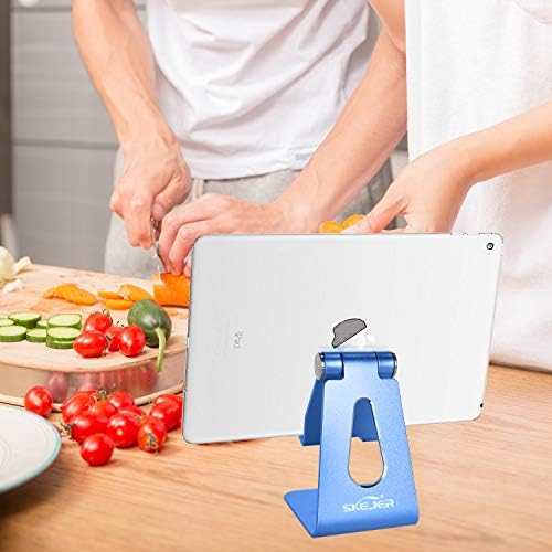 Adjustable Cell Phone Stand, Phone Holder,Tablet Stand Dock,Aluminum Desktop Compatible with iPhone 12 iPad,Samsung Galaxy,Google All Smart Phone/Tablets Under 10 in-Rose Gold + Royal Purple – Enhanced Compatibility and Speed