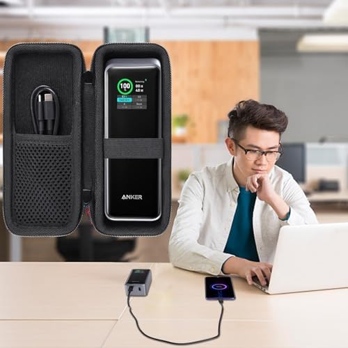 Ultimate Khanka Protective Case for Anker Prime Power Banks – Sleek Golden Waterproof Hard Shell for 12000 m Ah & 20000 m Ah Models, Travel-Ready Accessory with Superior Compatibility and Enhanced Durability
