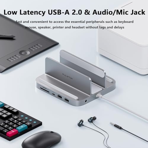 Transform Your Mac Mini with the Ultimate 5-in-1 USB C Hub Adapter – High-Speed Docking Station Featuring 10 Gbps Transfer, Dual USB C Ports, M.2 NVMe SSD Compatibility, and SD/TF Card Reader for Seamless Connectivity and Enhanced Productivity