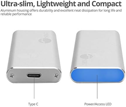 Revolutionize Your Data Storage with the SIIG USB C NVMe SSD Portable Enclosure – Achieve 10 Gbps Transfer Speeds & Seamless Compatibility for Windows/Mac OS with Tool-Free Design for Effortless Setup and Enhanced Mobility