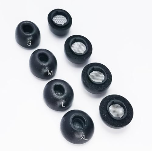 Ultimate Comfort Memory Foam Earbud Tips for Samsung Galaxy Buds 3 Pro – Noise-Isolating Replacement Earpads in S/M/L/XL for Personalized Audio Experience and Secure Fit