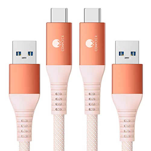 Experience Unmatched Connectivity with CONMDEX 10 Gbps USB C Cable [6 ft, 2-Pack] – Fast Charging & High-Speed Data Transfer for i Phone 16 Plus, 16 Pro Max, Samsung Galaxy S25 – Ultimate Android Auto & Device Compatibility in Sleek Black Design for Seamless Performance and Durability