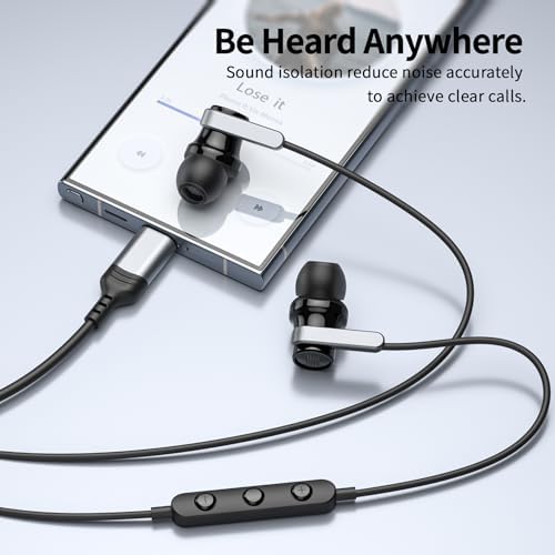 Experience Unmatched Audio Clarity with Premium USB C Earbuds – Optimally Designed for Samsung S25, S24, S23 Ultra & i Phone 16 Pro Max – Wired Noise-Canceling In-Ear Headphones with Integrated Microphone & Volume Controls – Ideal for Audiophiles and Professionals Seeking Superior Sound Quality – Perfect for Daily Commutes, High-Intensity Workouts, and Relaxation – Enjoy Ultimate Comfort with Magnetic In-Ear Design – Engineered for Durability and Longevity with High-Quality Materials – Effortlessly Compatible with Pixel 9 and Other Devices – Transform Your Listening Experience with Advanced Noise Isolation and Rich Stereo Sound for an Immersive Journey into Music and Calls
