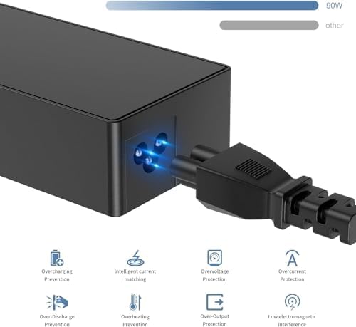 HP Compatible 45 W Laptop Charger – Fast Charging Power Supply for Stream, Pavilion, and Probook Series – Blue Tip Connector, 19.5 V 2.31 A AC Adapter with Wide Compatibility and Reliable Performance – Perfect Replacement for Your Laptop Power Needs – 24/7 Customer Support and 12-Month Warranty Included