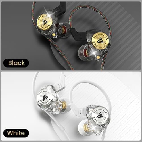 Premium Dual Pack Wired Gaming Earbuds – High-Fidelity In-Ear Monitors with 10 mm Dynamic Drivers for Rich Deep Bass, Advanced Noise-Canceling Technology, Ideal for Gaming & Remote Conferencing, Stylish Black & Purple Design, Versatile Compatibility Across Devices