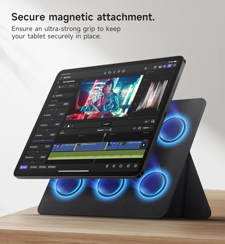 Discover the Ultimate SURITCH Adjustable i Pad Stand Holder for i Pad Pro 13-inch (M4) 2024 – Lightweight, Portable, and Magnetic Design for Enhanced Versatility in Portrait & Landscape Viewing – Premium Ergonomic Tablet Accessory for Work, Entertainment, and Creativity