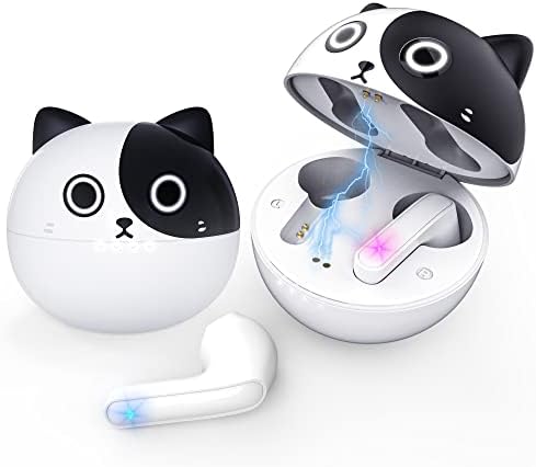 Kids’ Bluetooth 5.1 Wireless Earbuds – Adorable Waterproof Earphones with Dual Mics, 36-Hour Playtime, Hi-Fi Stereo Sound, and Gaming Mode – Perfect for Active Young Listeners and Learning on the Go