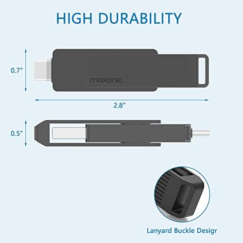 Maxone 512 GB Portable SSD – Ultra-Fast Dual Drive with USB Type-C & USB 3.2 for Seamless High-Speed Data Transfer, Up to 600 MB/s Read & 550 MB/s Write – Compact & Durable Flash Drive for Professionals & Tech Enthusiasts – Effortless Plug-and-Play Storage Solution with Enhanced Compatibility