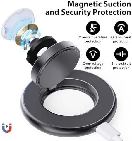 Ultra-Fast 5 W Wireless Charger for Apple Watch – Sleek Aluminum Alloy Magnetic Charging Station with USB-C Cable, Portable Design for All i Watch Series (Ultra/9/8/7/6/5/4/3/2/SE) – Ultimate Travel Companion for Quick Power-Up and Style